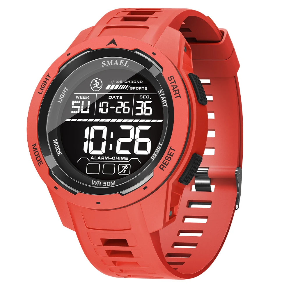 Digital Sports Watch Waterproof 50M