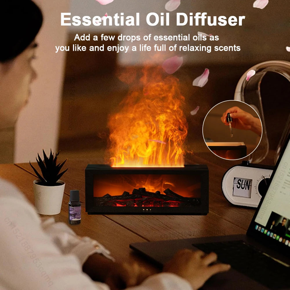 Humidificador de aroma de llama