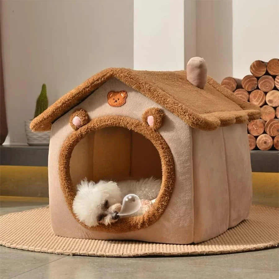 Casa para mascotas plegable y extraíble