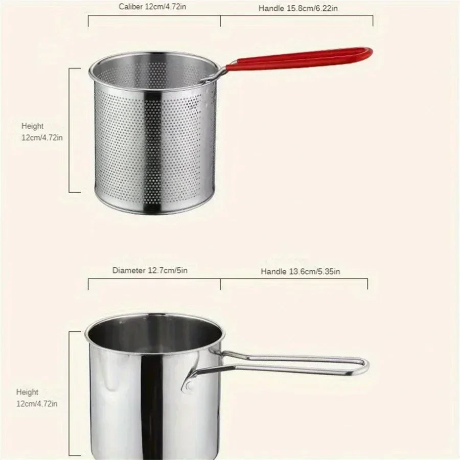 Olla freidora de acero inoxidable