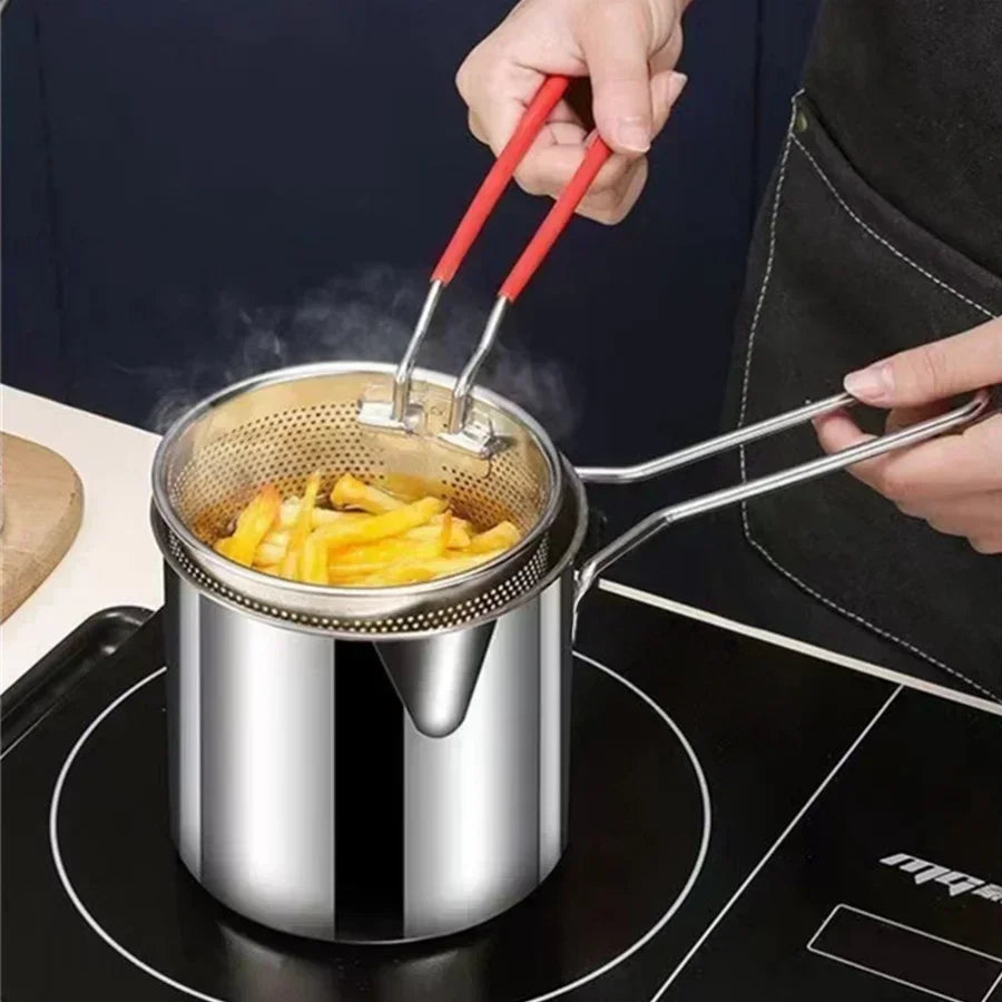 Olla freidora de acero inoxidable