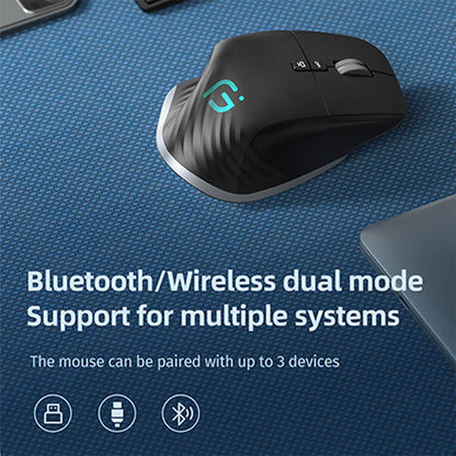 Ergonomic RGB Wireless Mouse Rechargeable