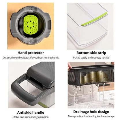 Vegetable Cutter 12 in 1 Multifunctional Food Chopper