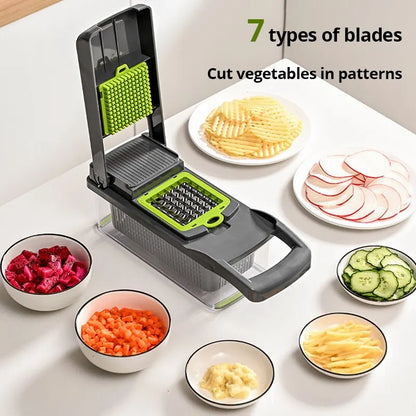 Vegetable Cutter 12 in 1 Multifunctional Food Chopper