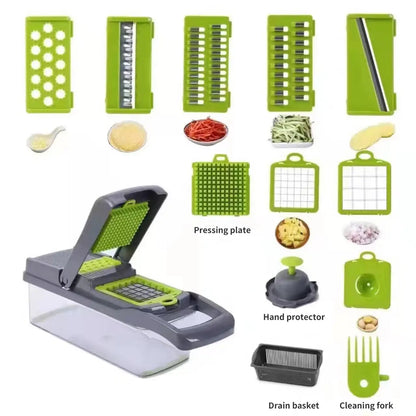 Vegetable Cutter 12 in 1 Multifunctional Food Chopper