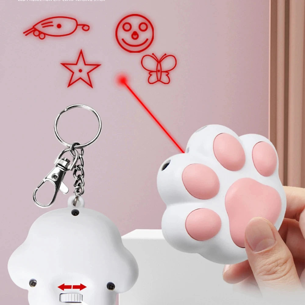 Divertido juguete láser recargable para mascotas