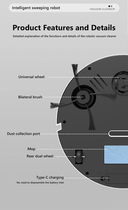 Smart Robot Vacuum 3-in-1