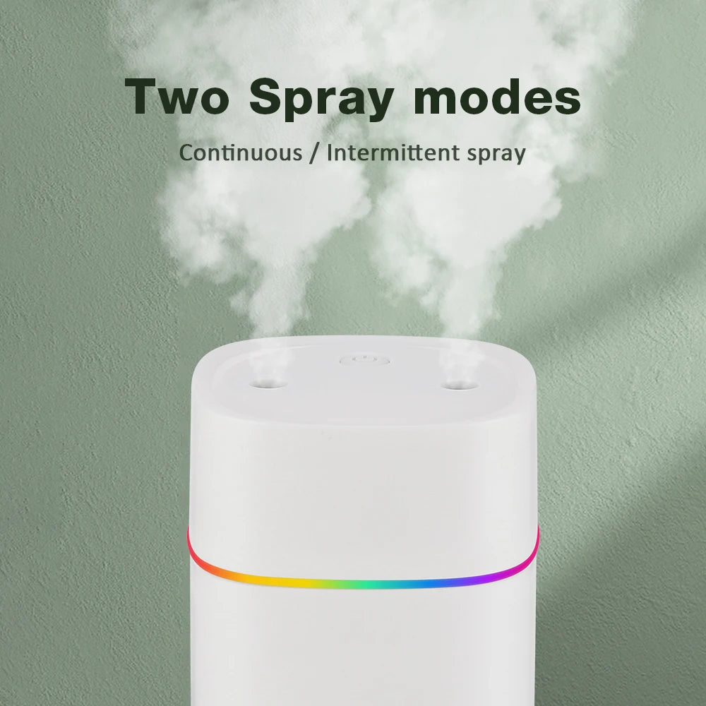 Portable Air Humidifier 600ml LED