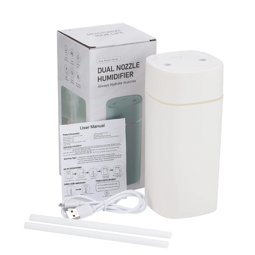 Portable Air Humidifier 600ml LED