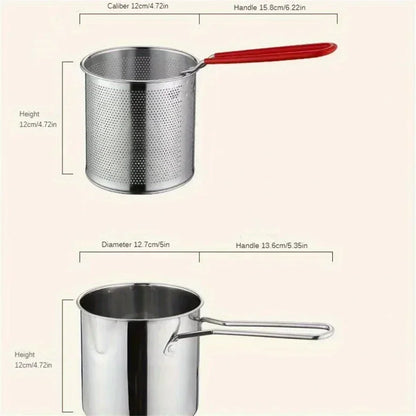 Olla freidora de acero inoxidable