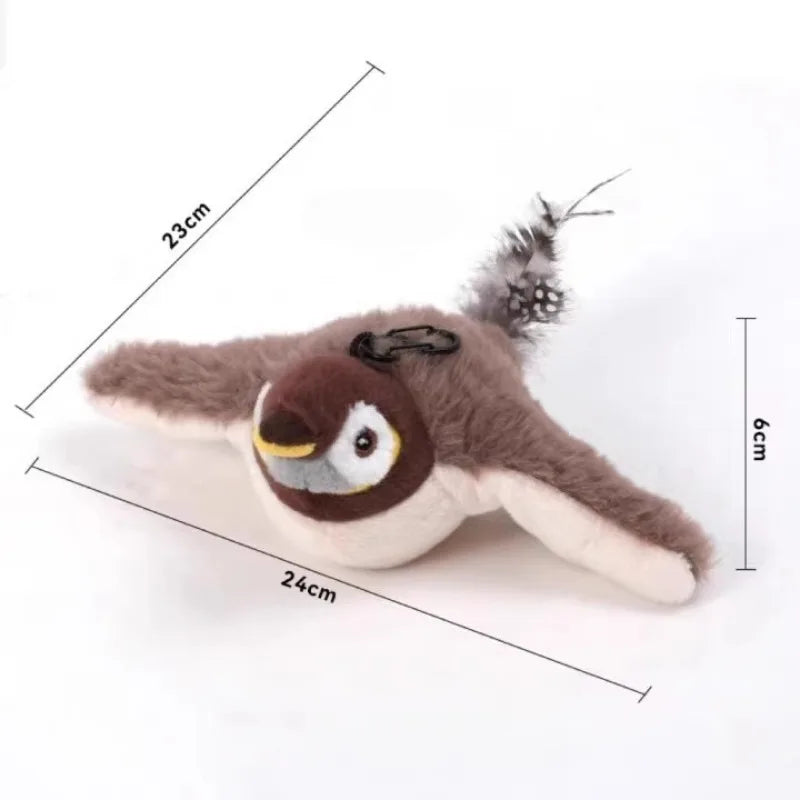 Juguete eléctrico interactivo para gatos y pájaros