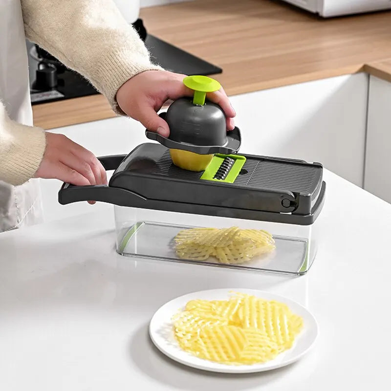 Vegetable Cutter 12 in 1 Multifunctional Food Chopper