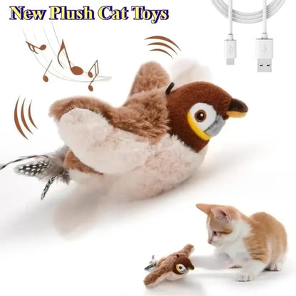 Juguete eléctrico interactivo para gatos y pájaros