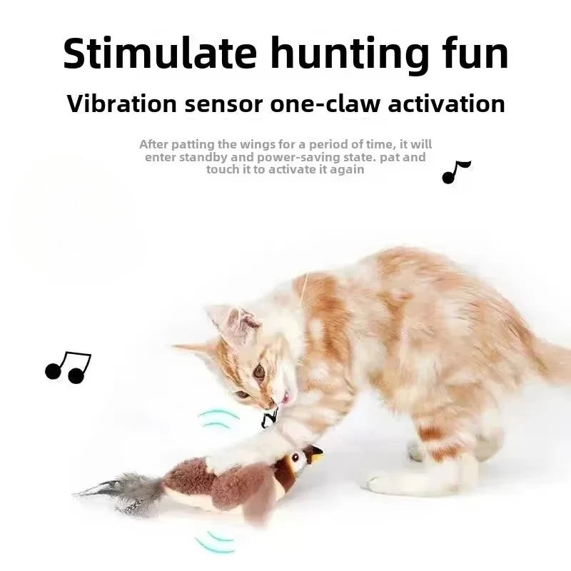 Juguete eléctrico interactivo para gatos y pájaros