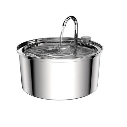 Fuente de agua automática de acero inoxidable para mascotas