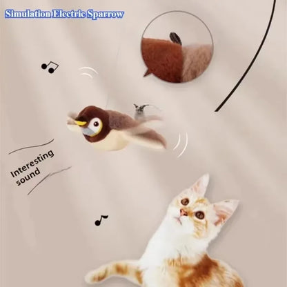 Juguete eléctrico interactivo para gatos y pájaros