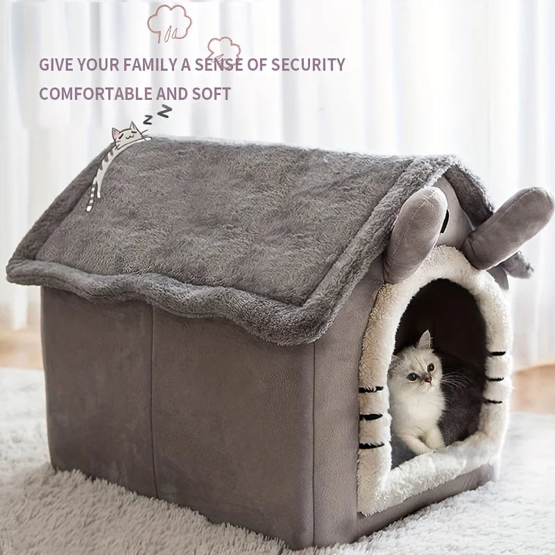 Casa para mascotas plegable y extraíble