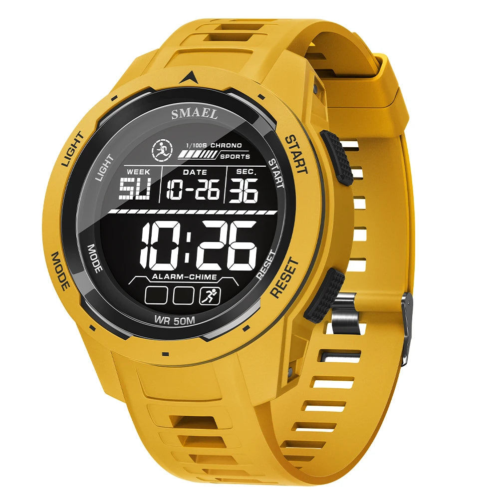 Digital Sports Watch Waterproof 50M